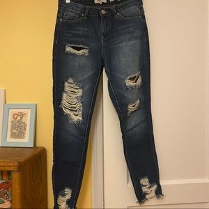 Absolutely shredded skinny stretch jeans